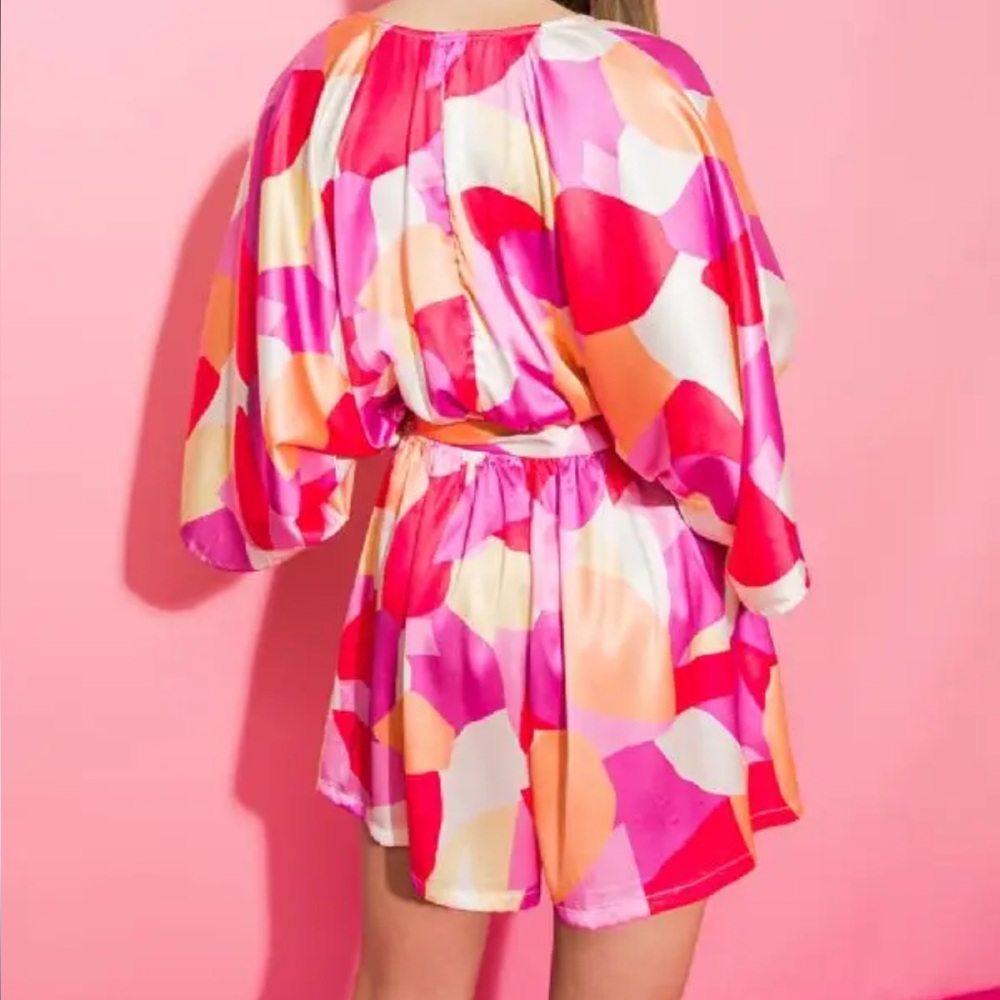 Romper Vibrant Pink and Red - Picture 5 of 5